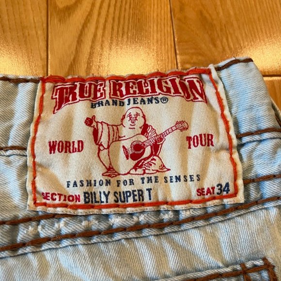 True Religion Billy Super T Jeans 38" Waist - Picture 3 of 5